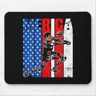 Mousepad Jogador de Volei Americano Dia da Independência 4