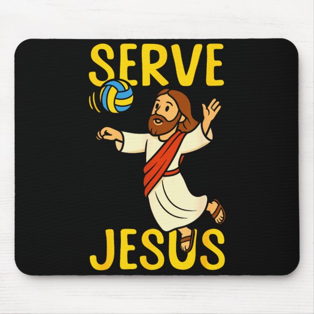 Mousepad Jogador de Volei Equipe Jesus Saque Jesus  (Frente)