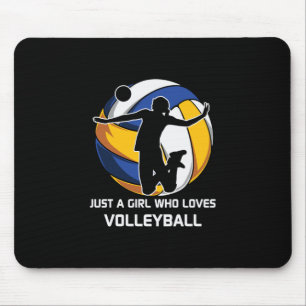 Mousepad Jogador De Voleibol Apenas Uma Garota Que Ama Vole