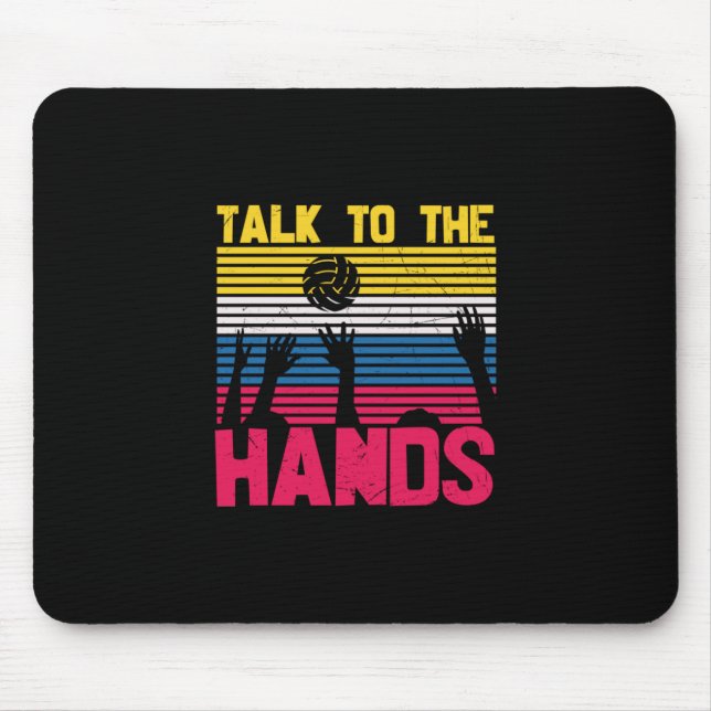 Mousepad Jogador de Voleibol | Fale Com As Mãos (Frente)