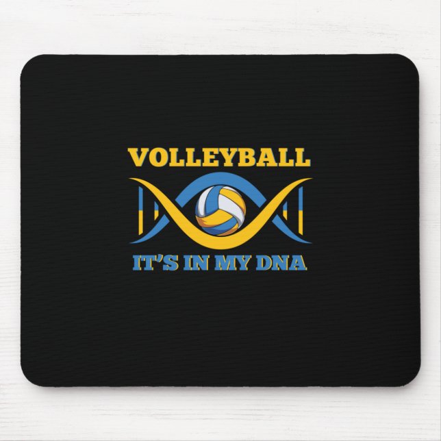 Mousepad Jogador de Voleibol | Voleibol Está No Meu Dna (Frente)