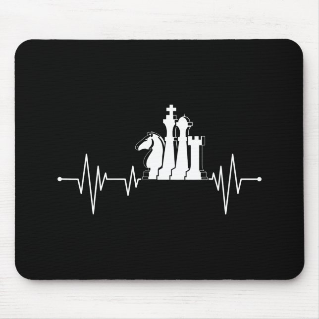 Mousepad Jogador de Xadrez, Deita Ideia, Peça Pulso (Frente)