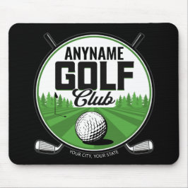 Mousepad Jogador do Clube Golf Pro Golf, nome personalizado