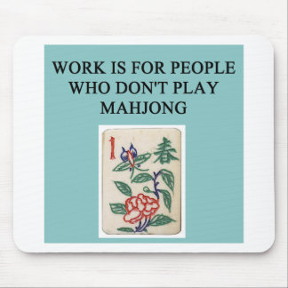 Mousepad jogador do jogo do mahjong