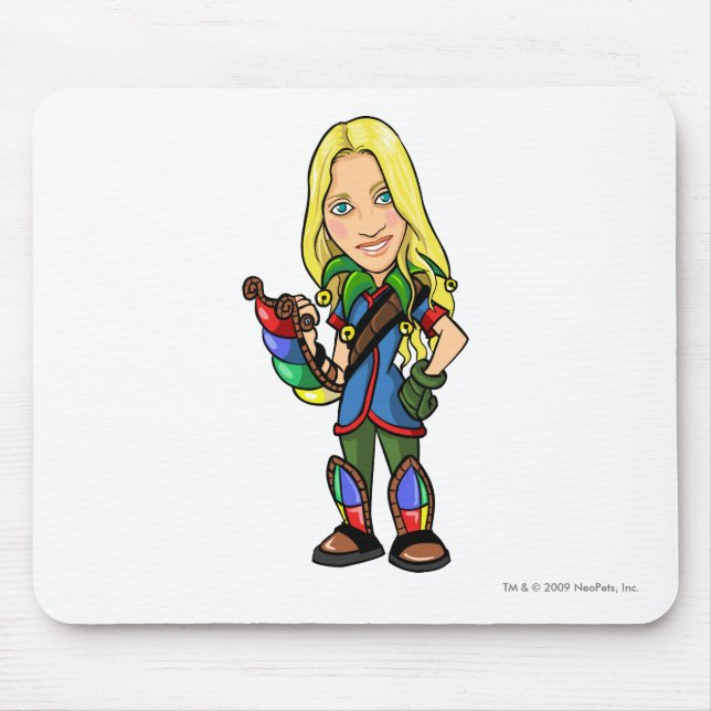 Mousepad Jogador dos funcionarios da ilha de Socktastic Roo (Frente)