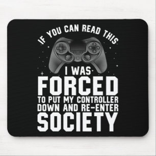 Mousepad Jogador Engraçado Para Mulheres Jogo Jogador De Ví