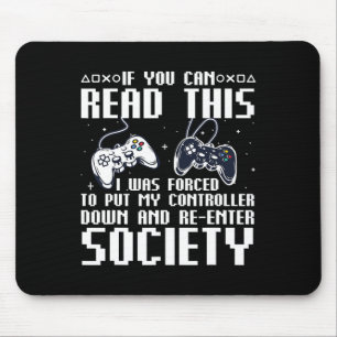 Mousepad Jogador Engraçado Para Mulheres Jogo Jogador De Ví