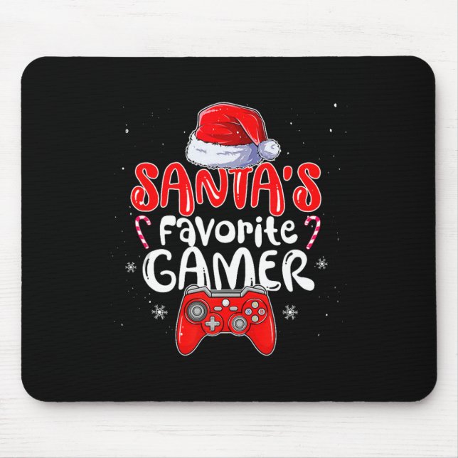 Mousepad Jogador Favorito de papais noeis (Frente)