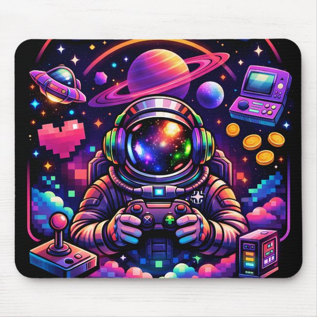 Mousepad Jogador galáctico por mim  (Frente)
