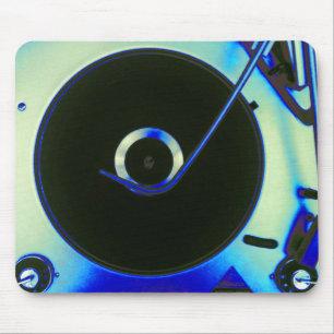 Mousepad Jogador gravado retro de vinil do vintage