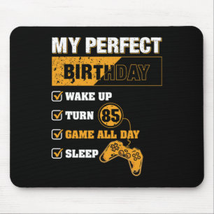 Mousepad Jogador Perfeito Birthday De 85 Anos Lo Para Jogos