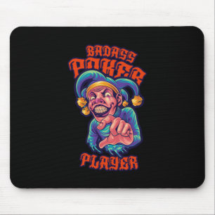 Mousepad Jogador Poker Jester Casino - Cartões de Jogo Pres