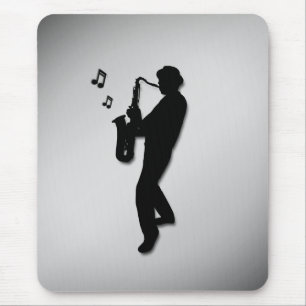 Mousepad Jogador saxofone