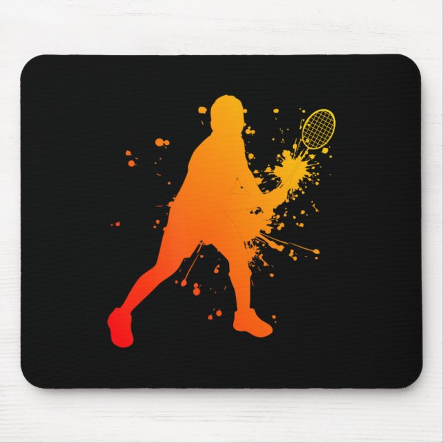 Mousepad Jogadora de Badminton Feminino Squash Masculino  (Frente)