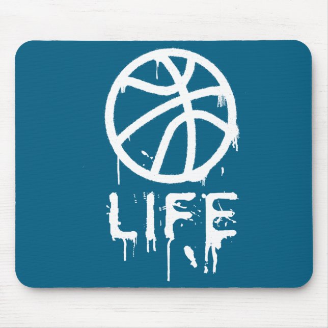 Mousepad Jogadora de Basquete Feminino Cesta (Frente)
