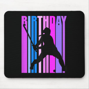 Mousepad Jogadora de hóquei de campo de aniversário feminin
