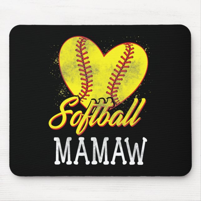 Mousepad Jogadora de Softbol Mamaw Softbol  (Frente)