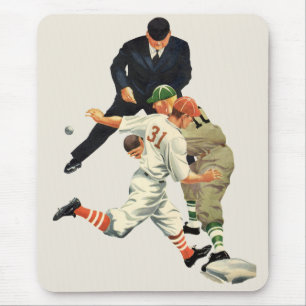 Mousepad Jogadores de Beisebol Esportivo Vintage Seguros na