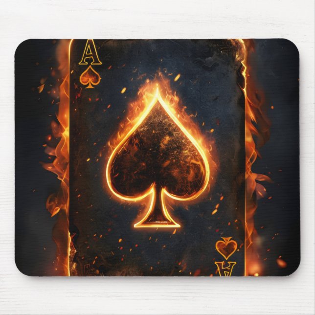 Mousepad Jogando cartas. (Frente)