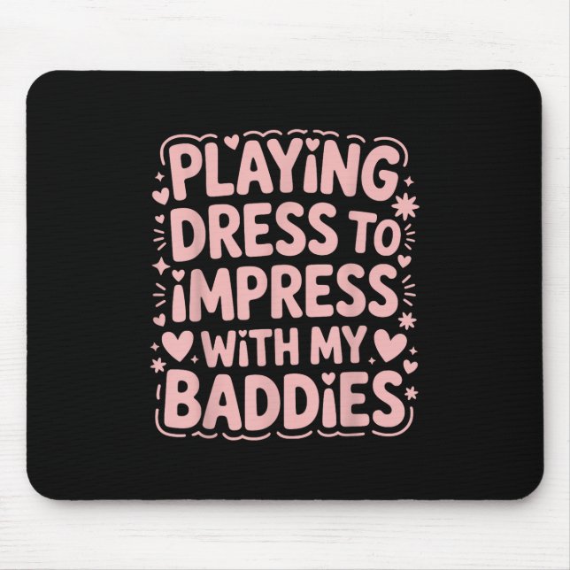 Mousepad Jogando Vestido Para Imprimir Com Meus Morcegos Me (Frente)