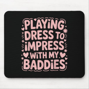 Mousepad Jogando Vestido Para Imprimir Com Meus Morcegos Me