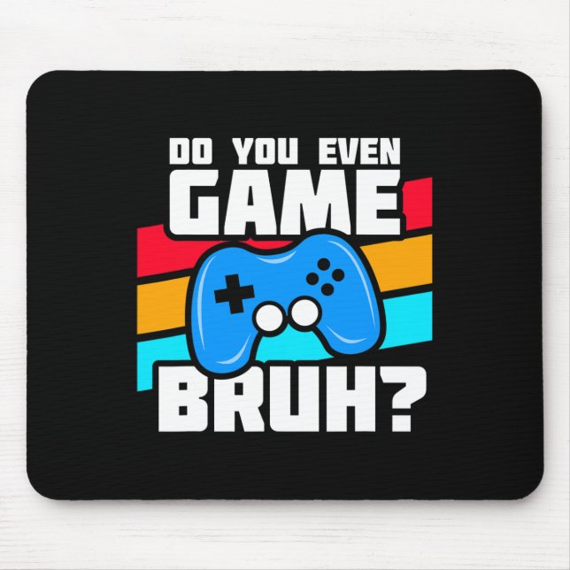 Mousepad Jogando Video Games - Meme de Jogador de Vídeo Gam (Frente)