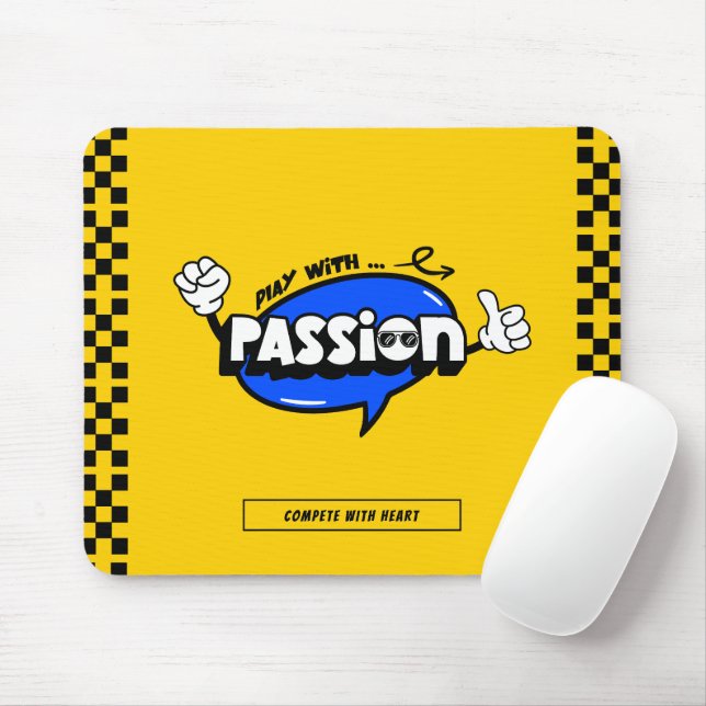 Mousepad Jogar Com Paixão Jogos Motivacionais (Com mouse)