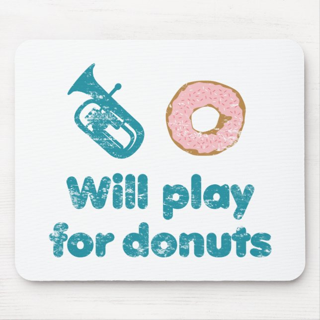 Mousepad Jogará Baritone para Rosquinhas (Frente)