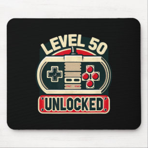 Mousepad Jogo Aniversário Tee For Men & Women Nível 50