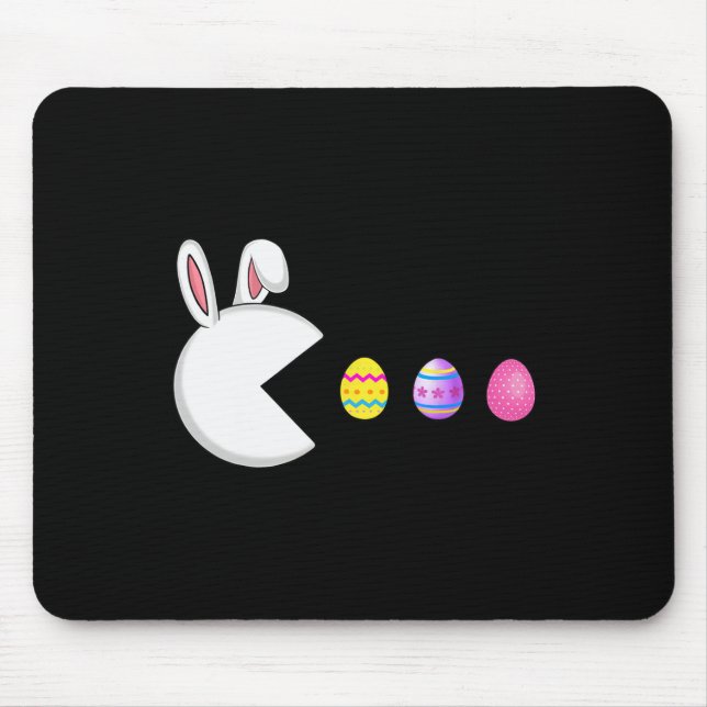 Mousepad Jogo Coelho Ovos Páscoa Jogo Crianças Jovens Joven (Frente)