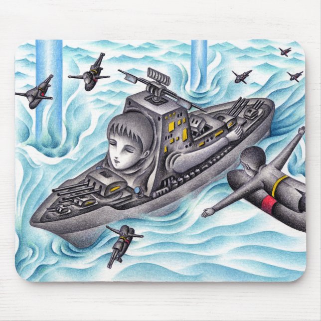 Mousepad Jogo de batalha naval. (Frente)