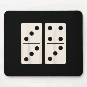 Mousepad Jogo de Dominó 6 7 Engraçado 67 Gíria Alpha Geraçã