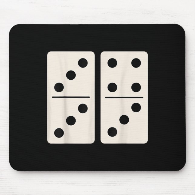 Mousepad Jogo de Dominó 6 7 Engraçado 67 Gíria Alpha Geraçã (Frente)