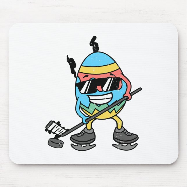 Mousepad Jogo de Páscoa, Jogo de Hóquei em Gelo (Frente)