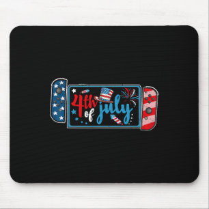 Mousepad Jogo de vídeo de 4 de Julho Gamer Americano Crianç