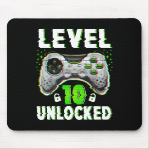 Mousepad Jogo de vídeo desbloqueado do nível 10 com 10 anos