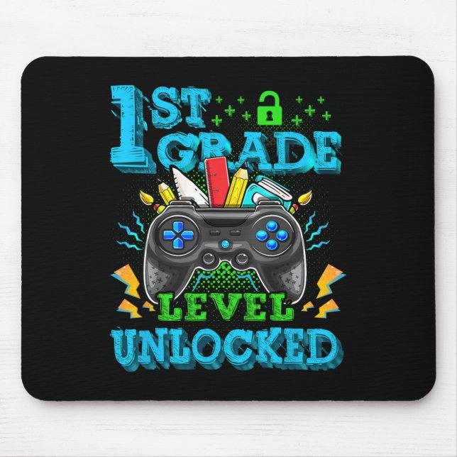 Mousepad Jogo De Vídeo Desbloqueado No Nível De 1rua De Vol (Frente)