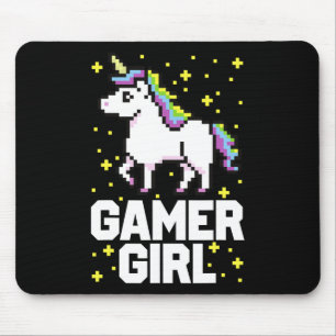 Mousepad Jogo de Vídeo Gamer Bonito Galáxia Arco-Íris Unicó