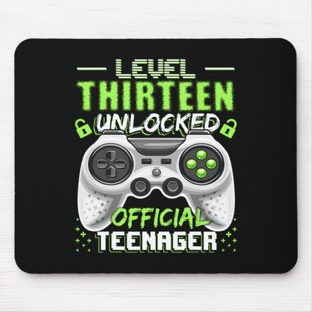Mousepad Jogo de vídeo oficial do adolescente 13t desbloque (Frente)