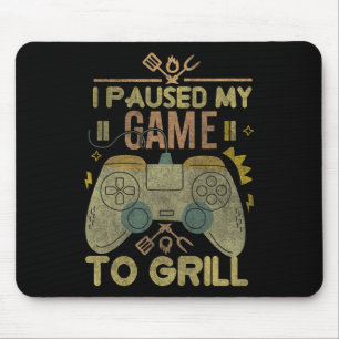 Mousepad Jogo E Fumaça Parei Meu Jogo Para Gamin