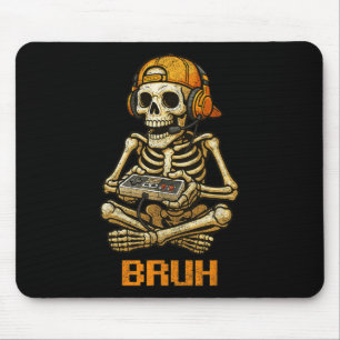 Mousepad Jogo Engraçado Skeleton Jovens Jovens Jovens Jogos
