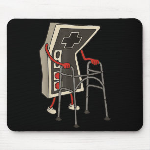 Mousepad Jogo Jogador Antigo Engraçado Jogos Retro 80s 90s