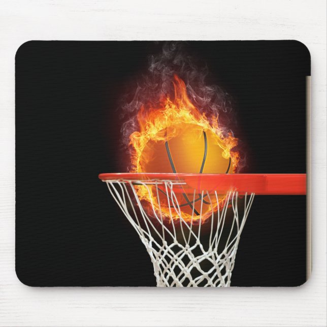 Mousepad JOGO PARA GANHAR o GIF do esporte do basquetebol | (Frente)