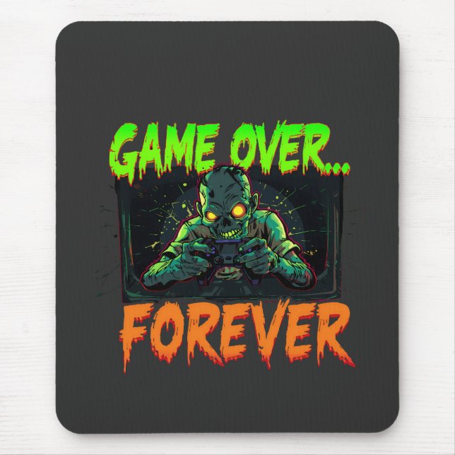 Mousepad Jogo para sempre Zombie Gamer (Frente)