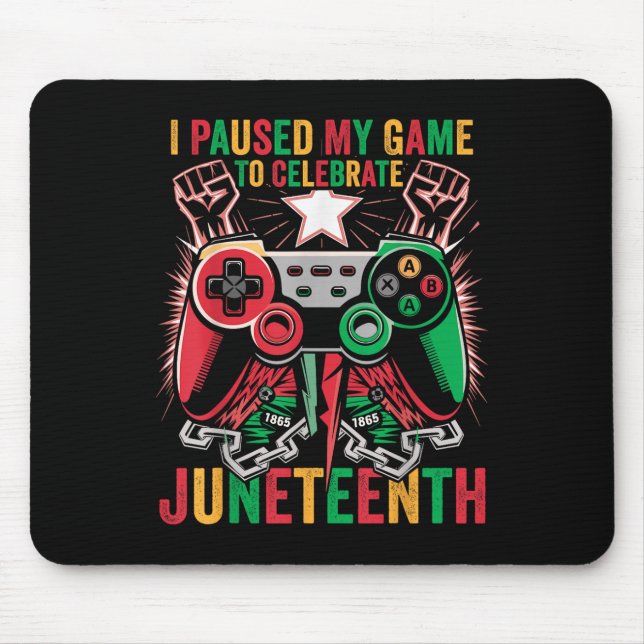 Mousepad Jogo Pausou Meu Jogo Para Comemorar A Décima Sétim (Frente)