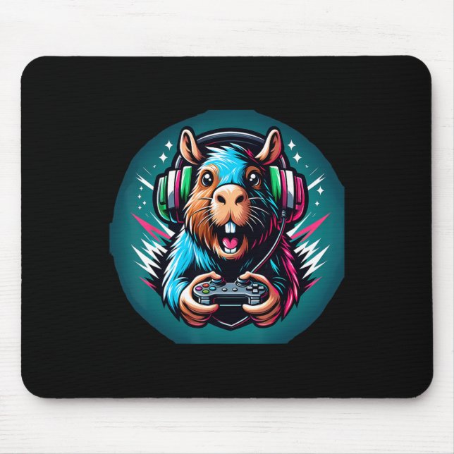 Mousepad Jogos de vídeo Capybara (Frente)