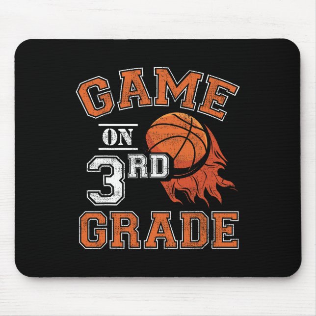 Mousepad Jogos Divertidos No 3º Ano De Basquete No 1º Dia D (Frente)