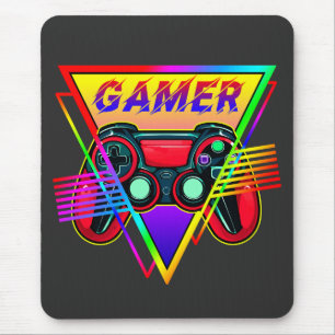 Mousepad Jogos Retrorativos do Arco-Íris Gamer para Computa