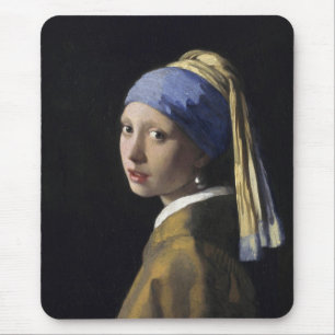 Mousepad Johannes Vermeer - Garota com um brinco de pérola