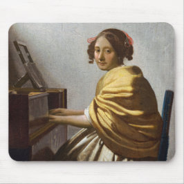 Mousepad Johannes Vermeer - Jovem Mulher Sentada na Virgina